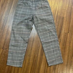 Men's Black and White Checkered Pants